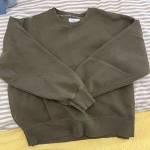 TNA Khaki Crewneck Sweater